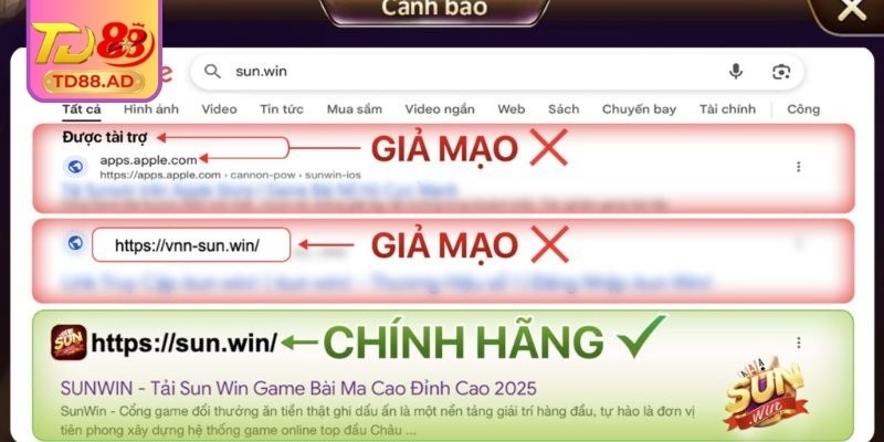 Cổng Sunwin Giả: Cảnh Báo Rủi Ro Lừa Đảo Người Chơi 1 Cổng Sunwin giả đang xuất hiện ngày càng nhiều